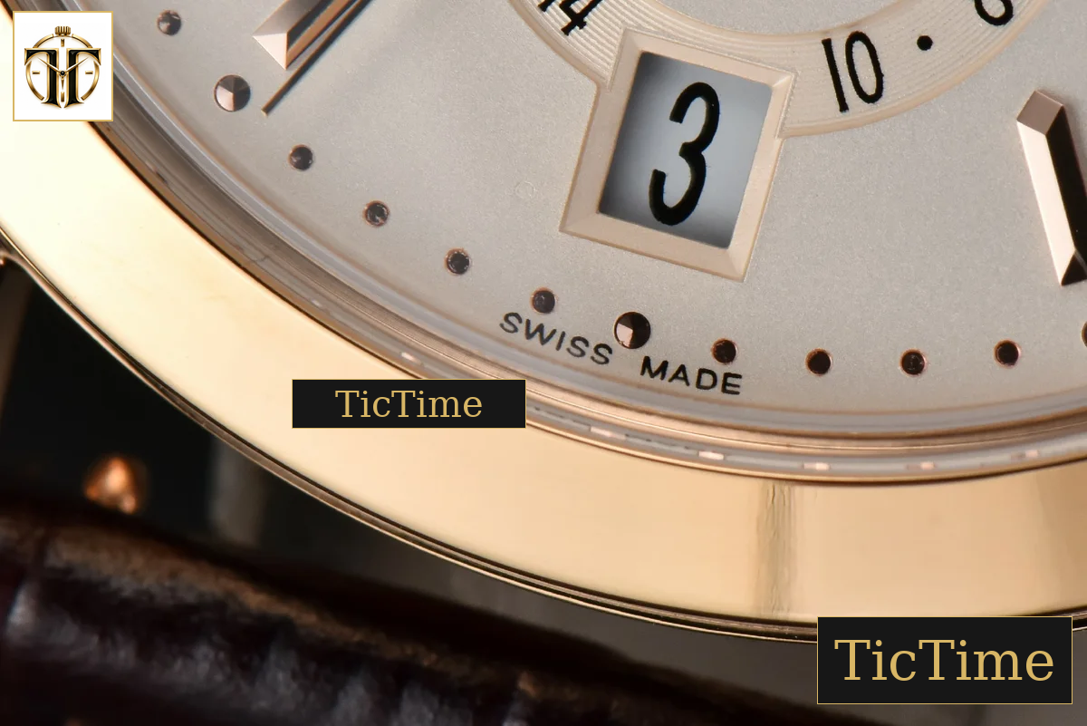 Annual Calendar Moonphase 5396 38.5mm ZF RG White Stick Dial Brown Leather Strap MY9015 — foto 8