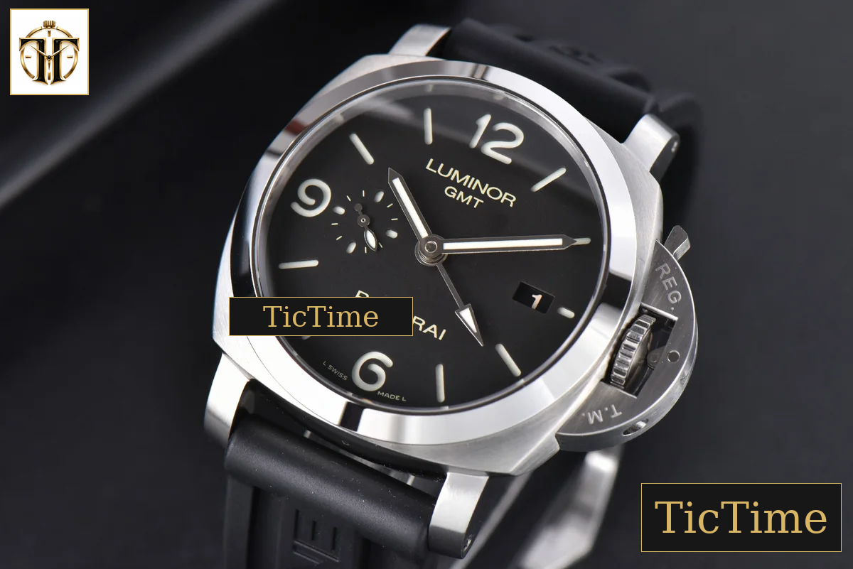 Luminor Marina GMT PAM320 44mm VSF Black Dial Rubber Strap P9001 — foto 4