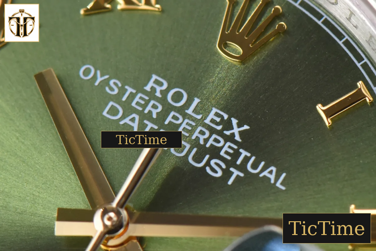 DateJust 36mm EWF SS/YG Green Dial Diamond Roma Marker Diamond Bezel Oyster Bracelet A3235 — foto 6