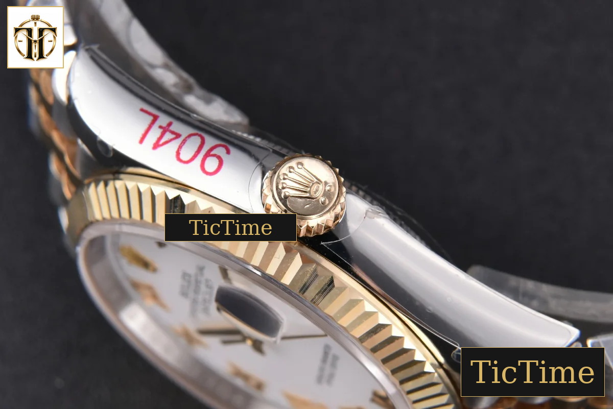 DateJust 904L 36mm GMF YG/SS Fluted Bezel White Dial Roma Marker Jubilee Bracelet VR3235 — foto 15