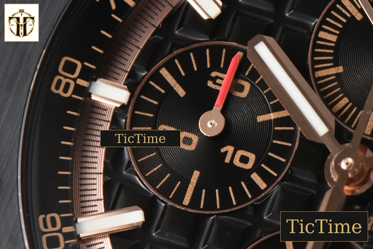 Royal Oak Offshore 44mm RSF RG Black Checkered Dial Black Subdials Rubber Strap A3126 — foto 6