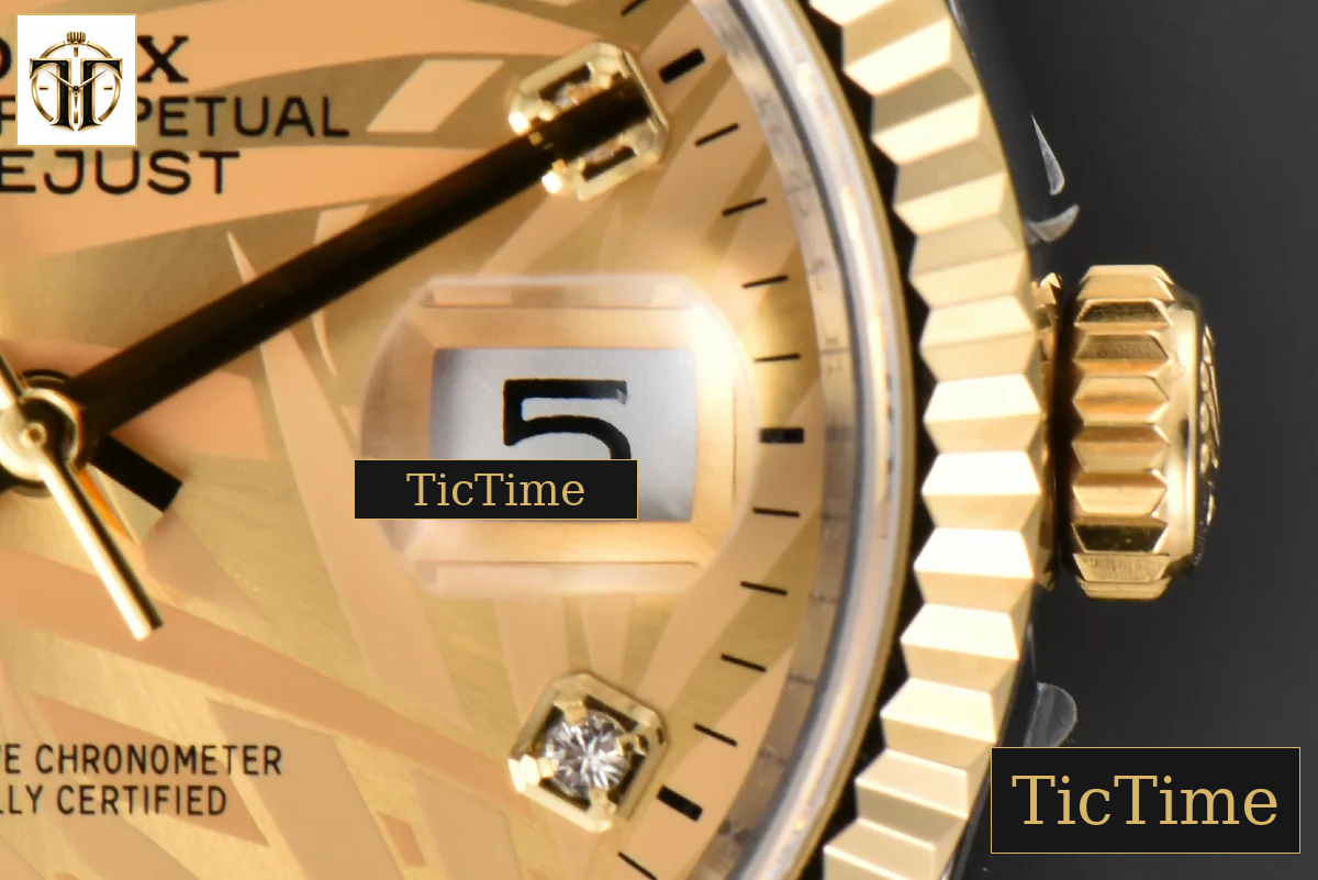 DateJust 36mm BPF YG/SS Fluted YG Plam Dial Diamond Marker Jubilee Bracelet 3235 — foto 9