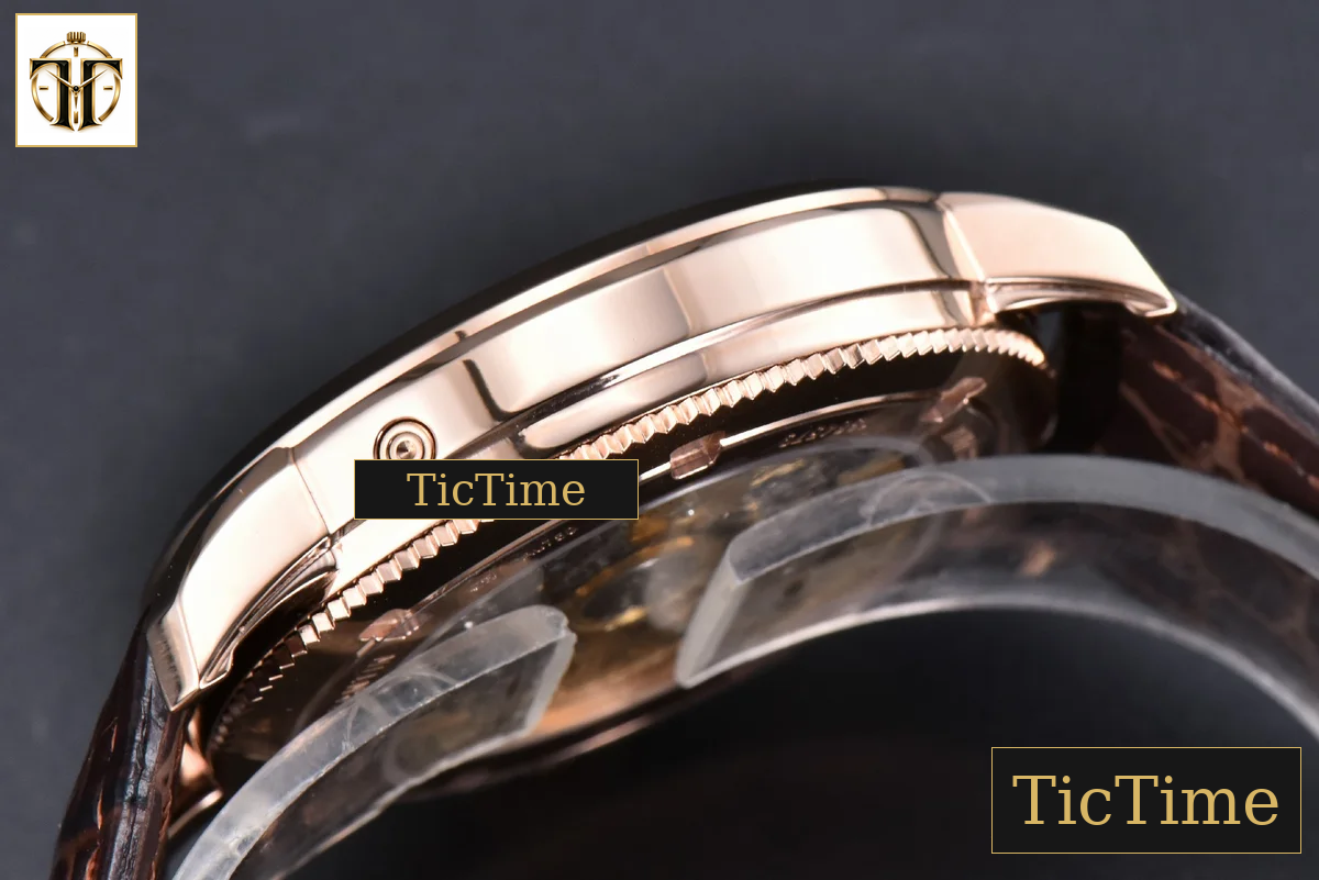Traditionnelle 4010T 41mm MXF RG White Dial Brown Leather Strap A2460QCL — foto 15