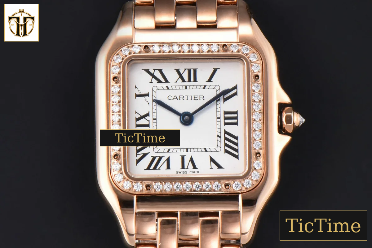 Panthère Secrete Ladies 27mm BVF RG White Dial Diamond Bezel RG Bracelet Ronda Quartz — foto 2