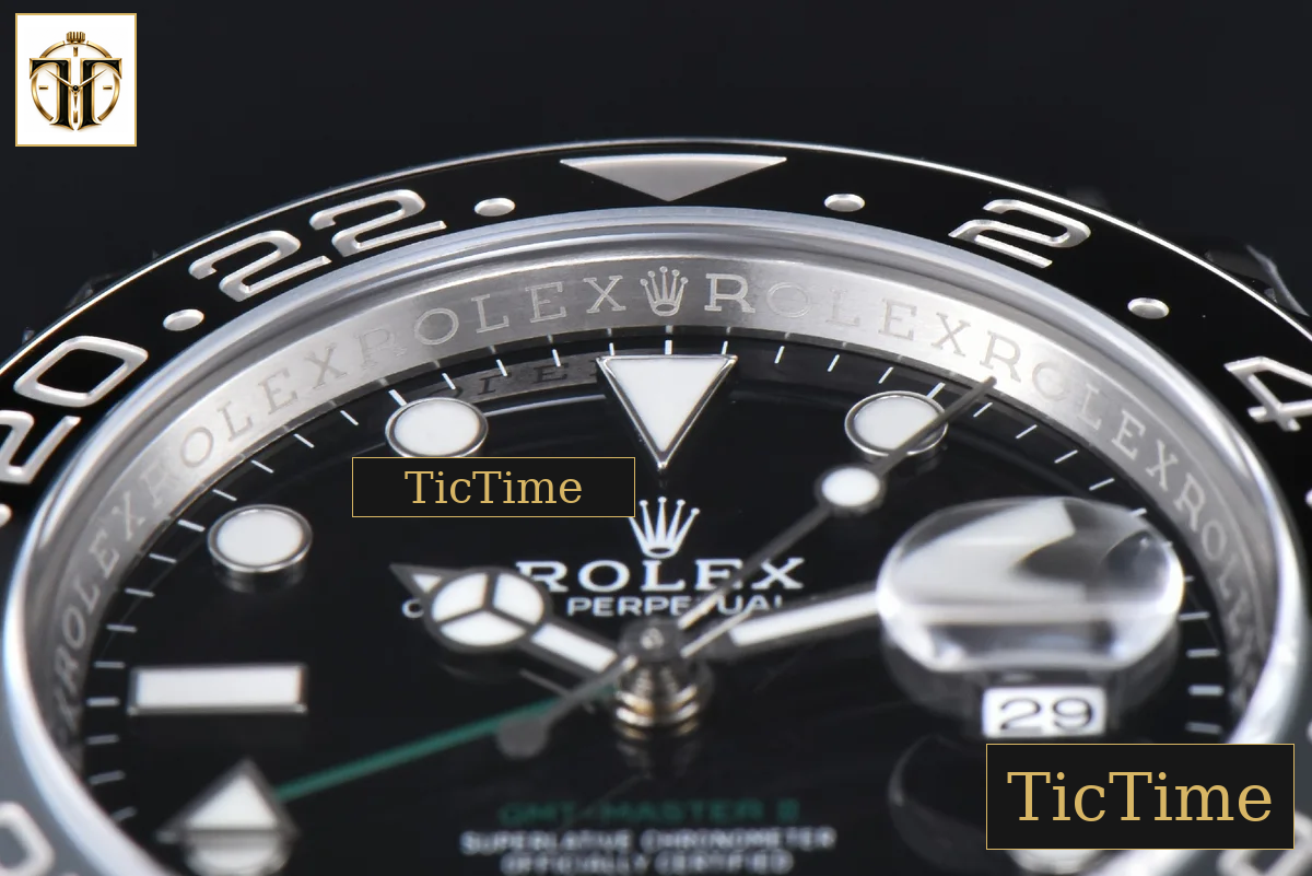 GMT Master II GRNR 904L 126710 40mm Clean Factory Black/Gray Bezel Black Dial Osyter Bracelet DD3285 — foto 13