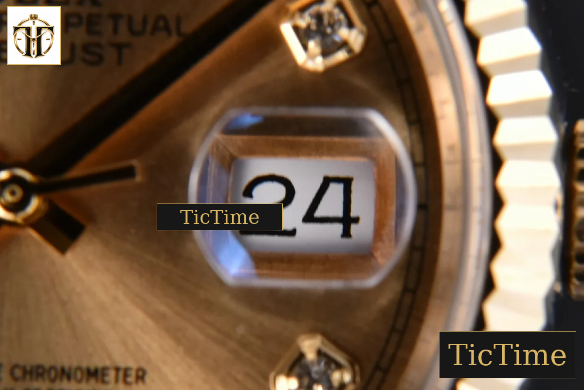 DateJust 904L 36mm GMF YG/SS Fluted Bezel YG Dial Diamond Marker Jubilee Bracelet VR3235 — foto 9