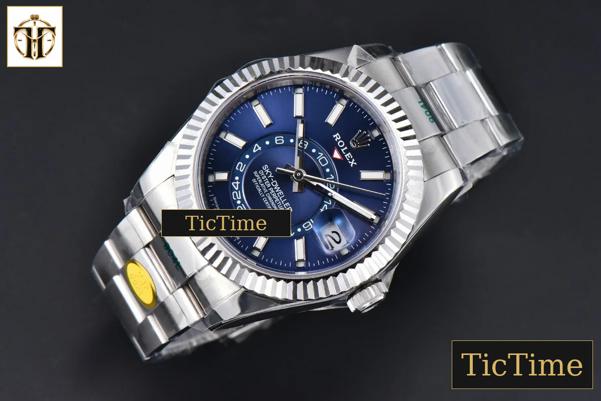 Sky-Dweller 904L 326934 42mm ZF Blue Dial SS Bracelet A2824 — foto 4