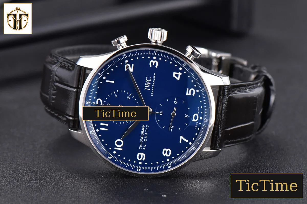 Portugieser Chrono “150 Years” IW371601 41mm ZF Blue Dial Black Strap Cal69355 — foto 25