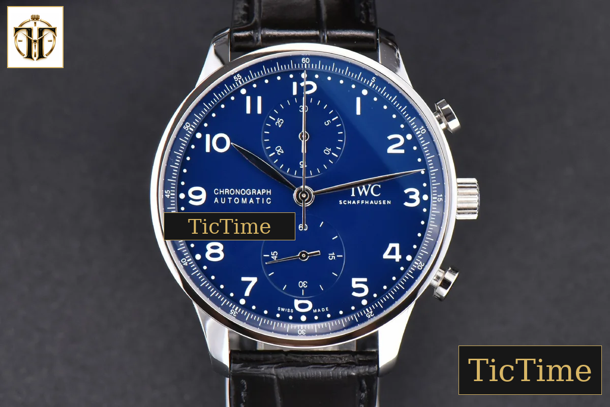 Portugieser Chrono “150 Years” IW371601 41mm ZF Blue Dial Black Strap Cal69355 — foto 26