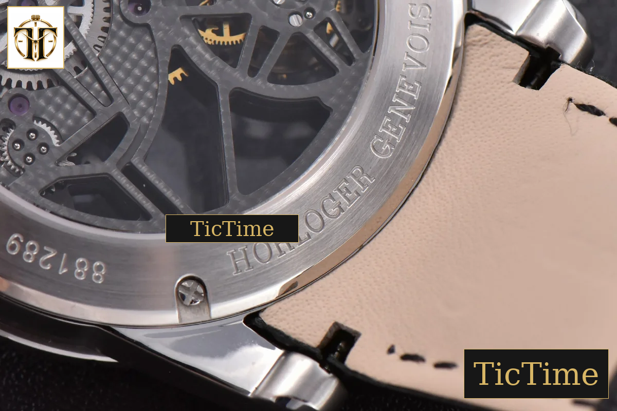 Excalibur 45mm JBF SS Black Crown Skeleton Dial Black Croc Leather Strap Tourbillon A2136 — foto 18