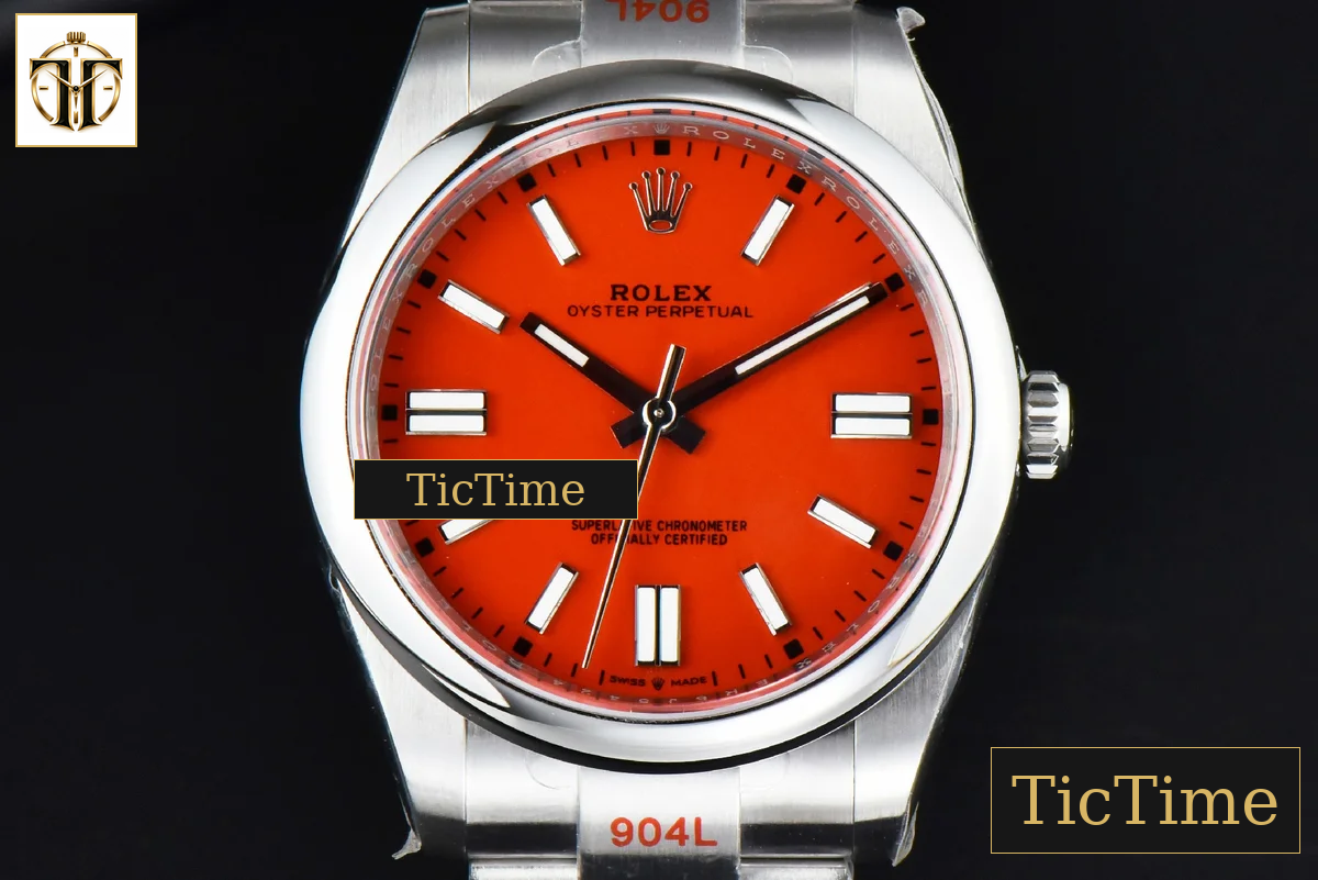 Oyster Perpetual 124300 41mm EWF Red Dial SS Bracelet A3230 — foto 2