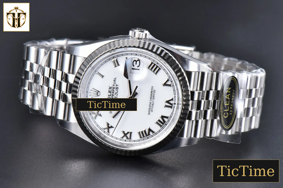 DateJust white Dial Roma Maker Jubilee Bracelet 126234 36mm Clean Factory VR3235 — foto 15