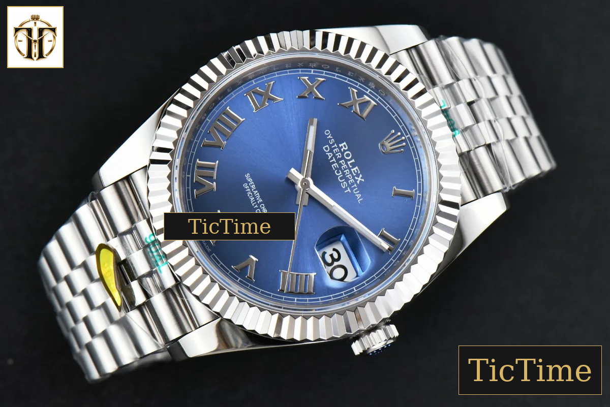 DateJust 126334 41mm ZF Blue Dial Roma Marker Jubilee Bracelet 2824 — foto 15