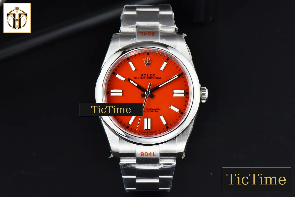 Oyster Perpetual 124300 41mm EWF Red Dial SS Bracelet A3230 — foto 3