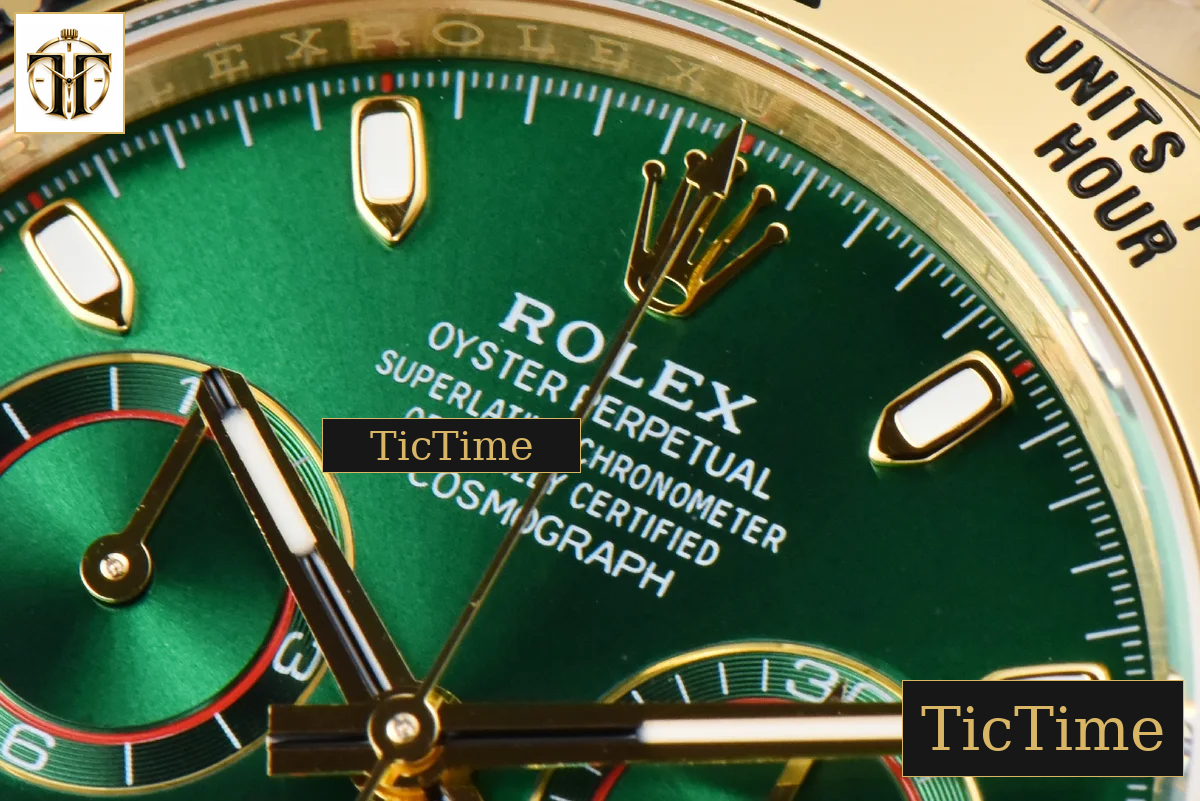 Daytona 116508 40mm BTF YG Green Dial YG Bracelet SA4130 — foto 5