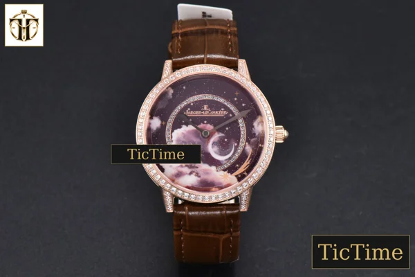 Foto frontal — Rendez-Vous 36mm KZF RG Diamond Sky Brown Dial Brown Leather Strap 9015