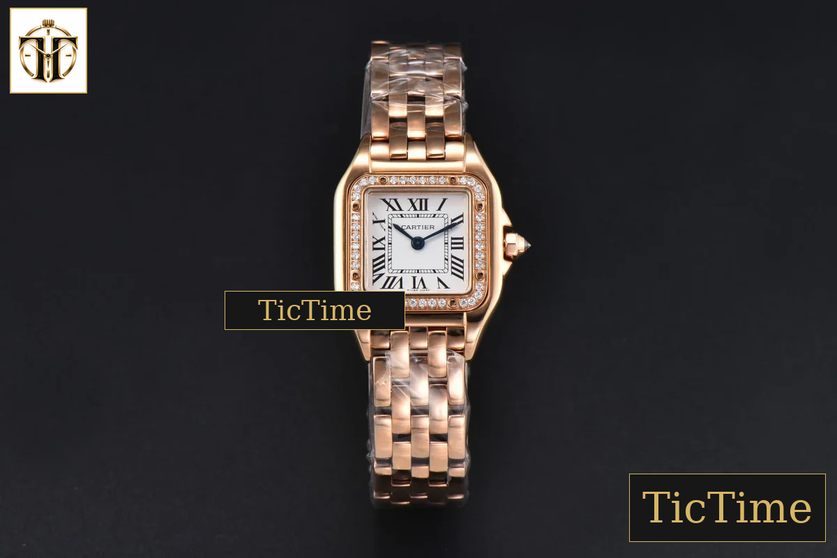 Panthère 22mm AF RG Diamond White Dial RG Bracelet Ronda Quartz — foto 3