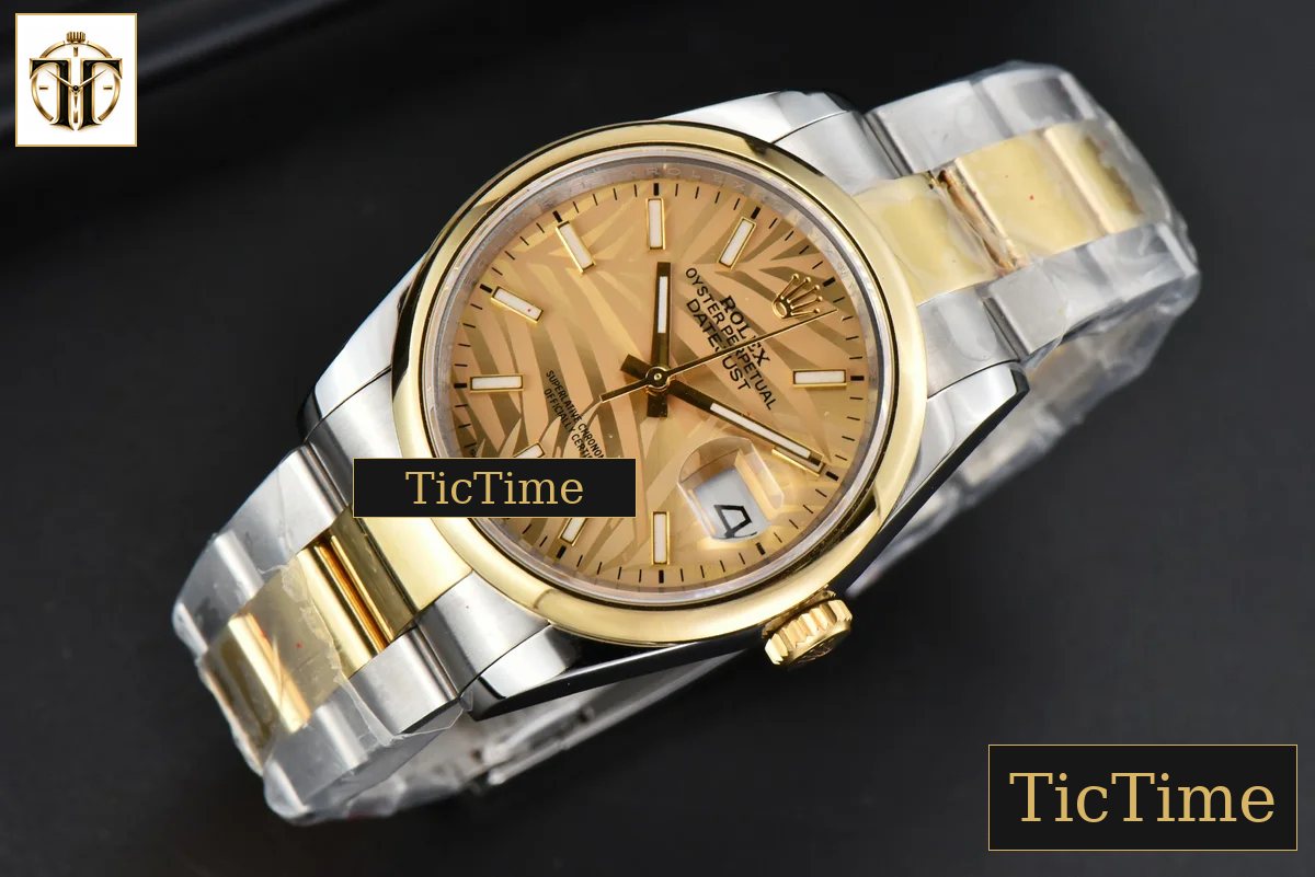 DateJust 36mm BPF YG/SS Smooth YG Palm Dial Oyster Bracelet A2824 — foto 15