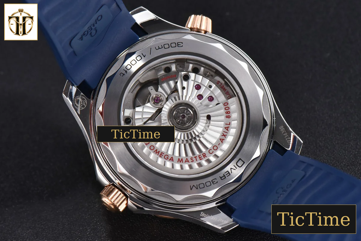 Seamaster Diver 42mm VSF RG/SS 300M Blue Dial Rubber Strap VS8800 — foto 13