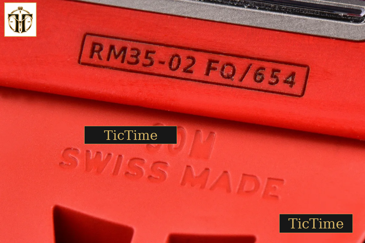 NTPT RM035-02 ZF Red Bezel Black Skeleton Dial Red Crown Red Rubber Strap V7 RMAL1 — foto 23