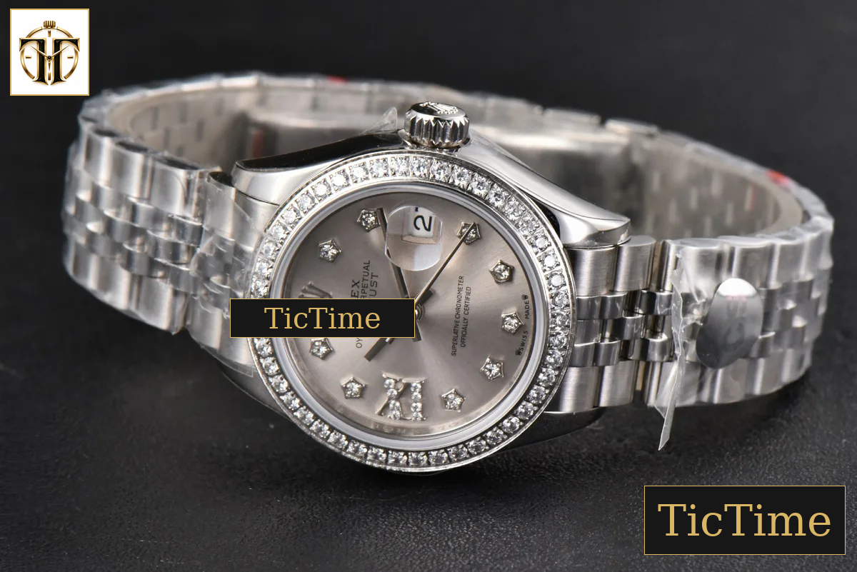 DateJust Ladies 28mm WF Diamond Silver Dial Diamond Marker Jubilee Bracelet A2236 — foto 16