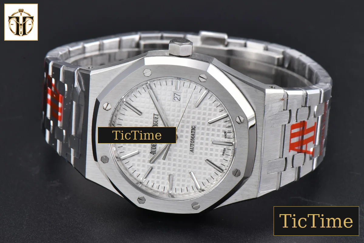 Royal Oak 15400 41mm ORF White Textured Dial SS Bracelet A3120 — foto 14