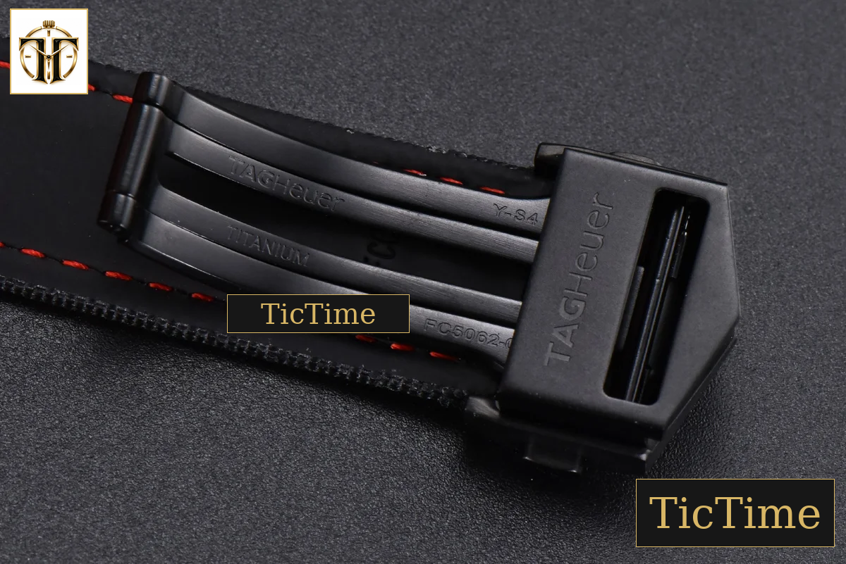 Aquaracer Calibre 5 43mm OF Ceramic Black Red Hand Dial Black Nylon Strap SW200 — foto 21