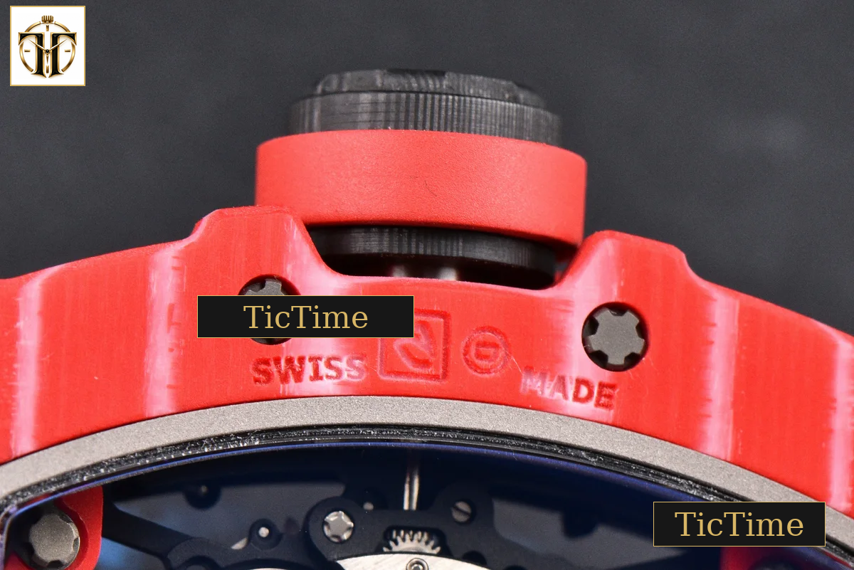 RM035-02 APSF Red NTPT Red Rubber Strap V2 (Free Sprung) RMAL1 — foto 21