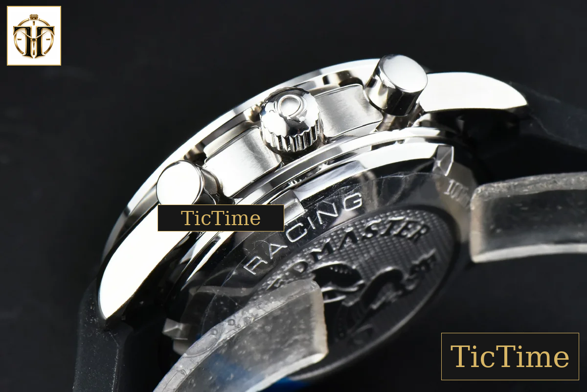 Speedmaster Racing Master 40mm HRF Black Dial Black Rubber Strap A7750 — foto 14