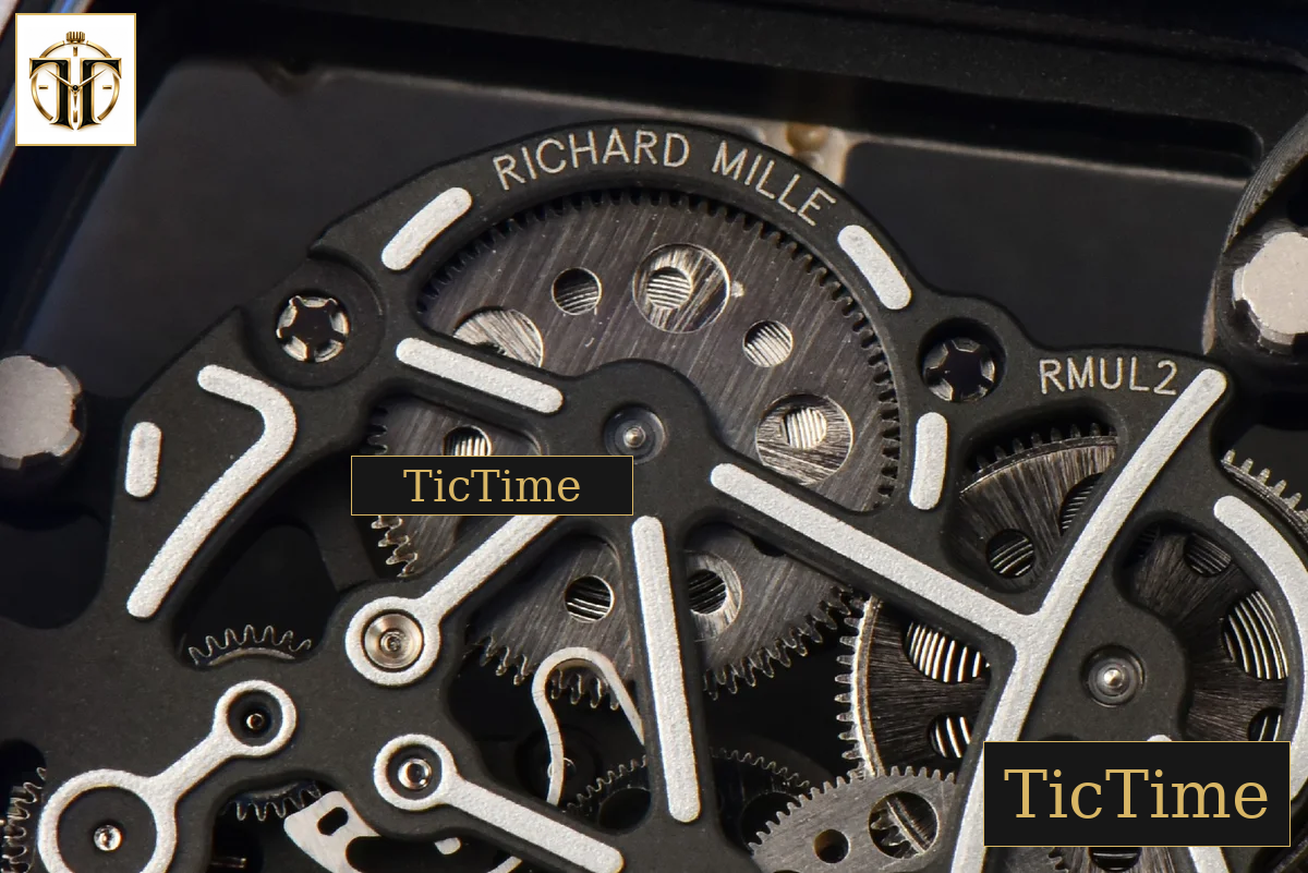 NTPT RM055 43mm ZF RG Bezel Black Crown Black Rubber Strap V6 RMUL2 — foto 24