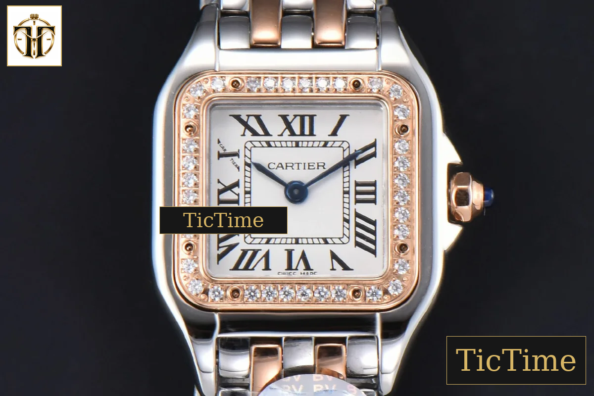 Panthère Secrete Ladies 22mm BVF SS/RG White Dial Diamond Bezel SS/RG Bracelet Ronda Quartz — foto 2