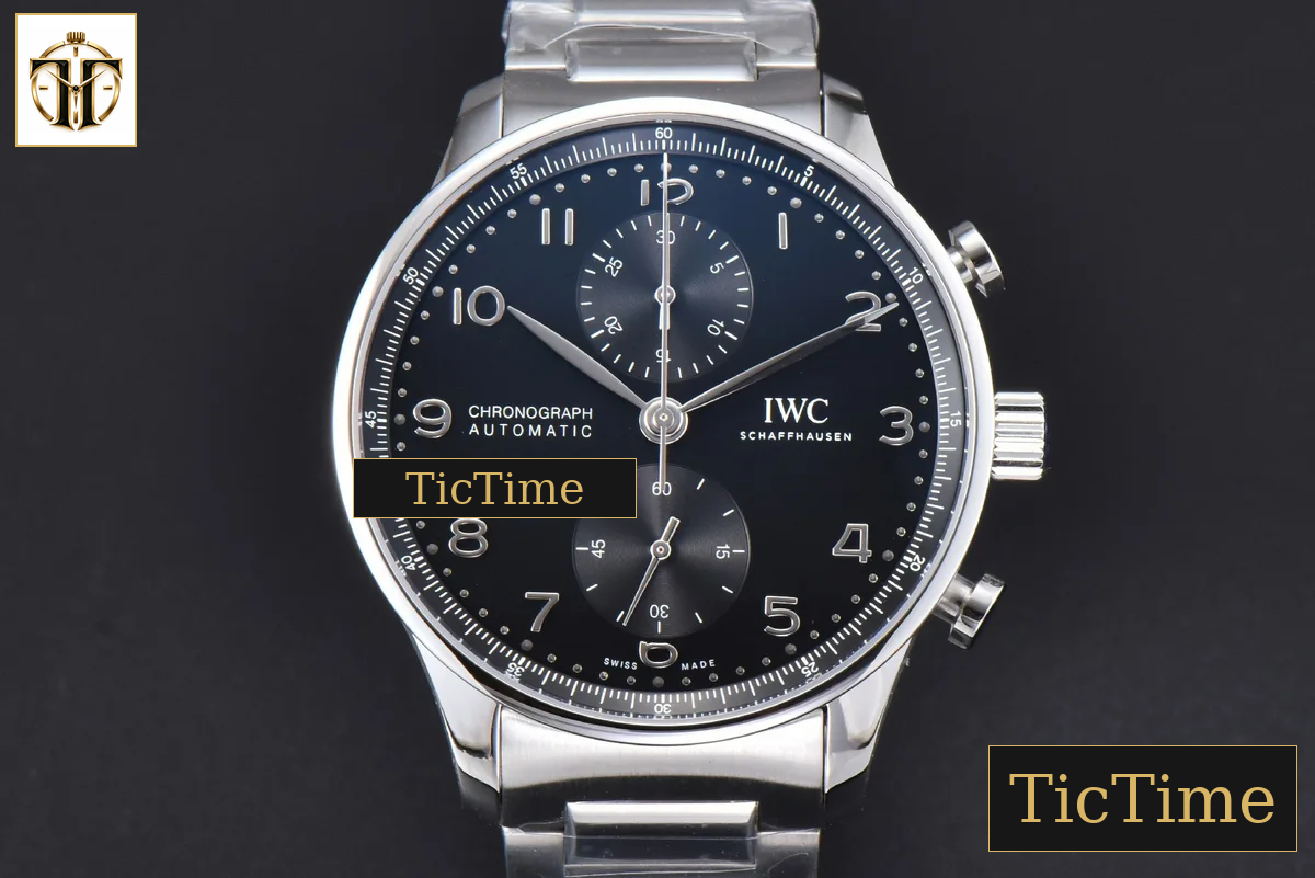 Portuguese IW371609 41mm ZF Black Dial SS Bracelet A96355 — foto 4