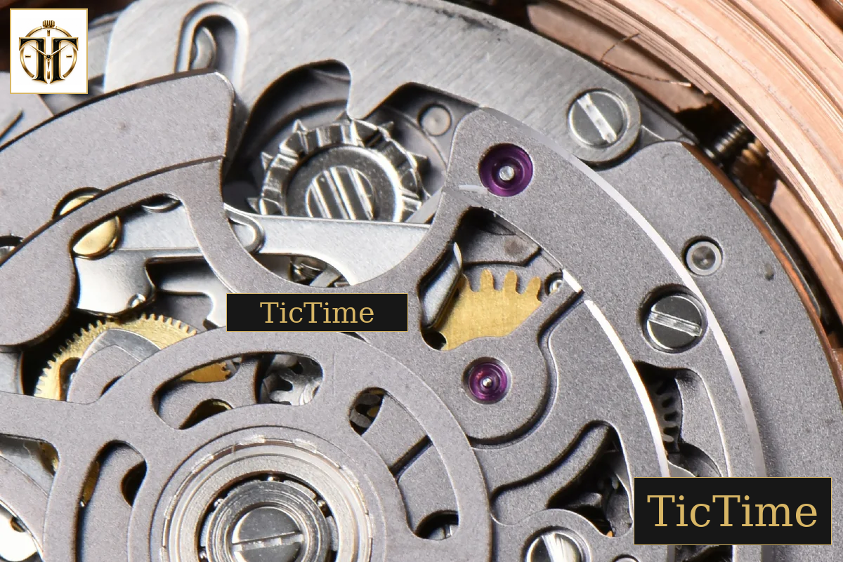 Daytona 40mm GETF PVD RG Carbon Rainbow Diamond Skeleton Dial Black Rubber Strap SA4130 — foto 24