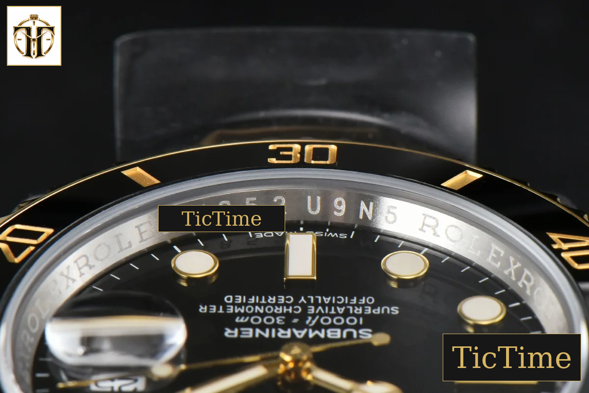 Submariner LN 116613 40mm Clean Factory YG/SS Black Ceramic Black Dial YG/SS Bracelet VR3130 — foto 16