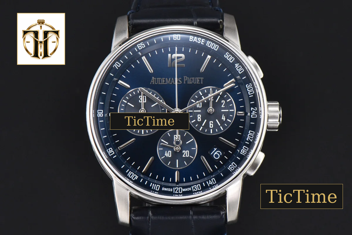 Code 11.59 Chrono 26393 41mm APSF SS Blue Dial Black Leather Strap SA4401 — foto 13