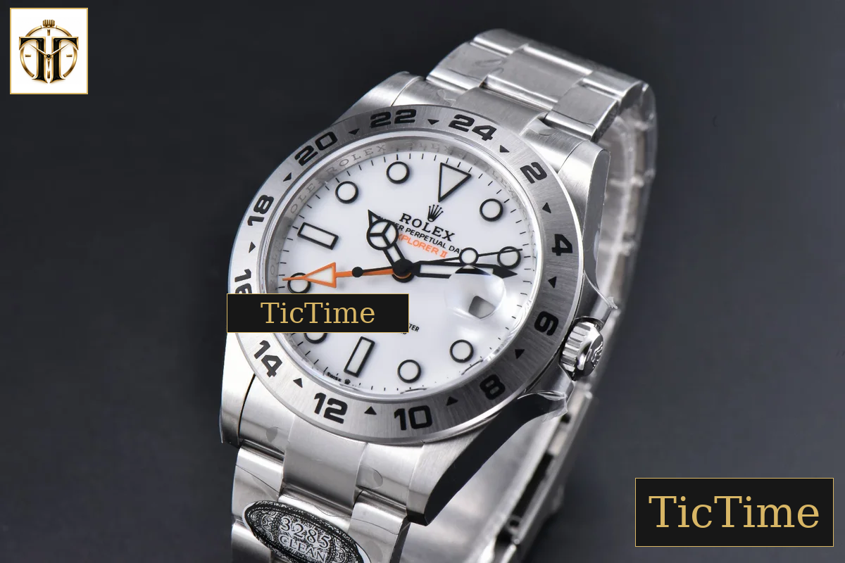Explorer II 904L 226570 42mm Clean Factory White Dial SS Bracelet CHS DD3285 — foto 4