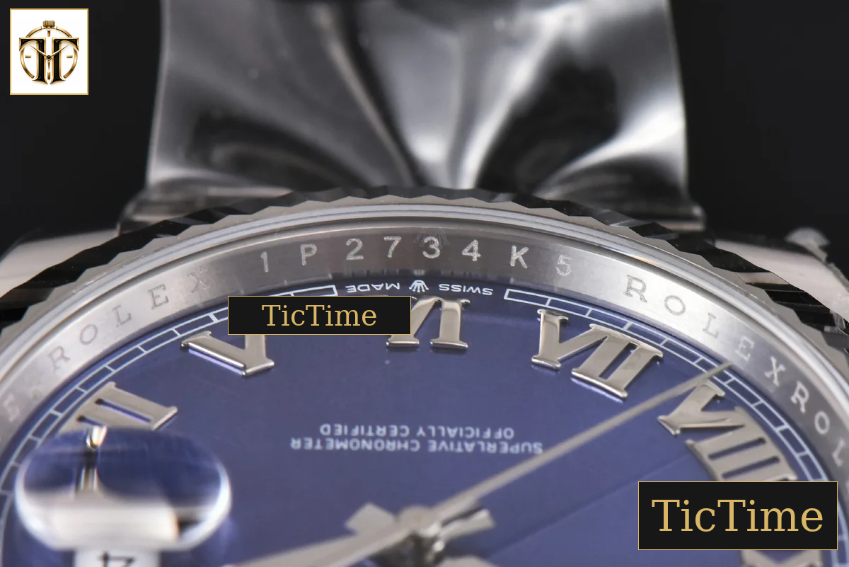 DateJust 126334 41mm Clean Factory Blue Roma Marker Osyter Bracelet VR3235 — foto 14
