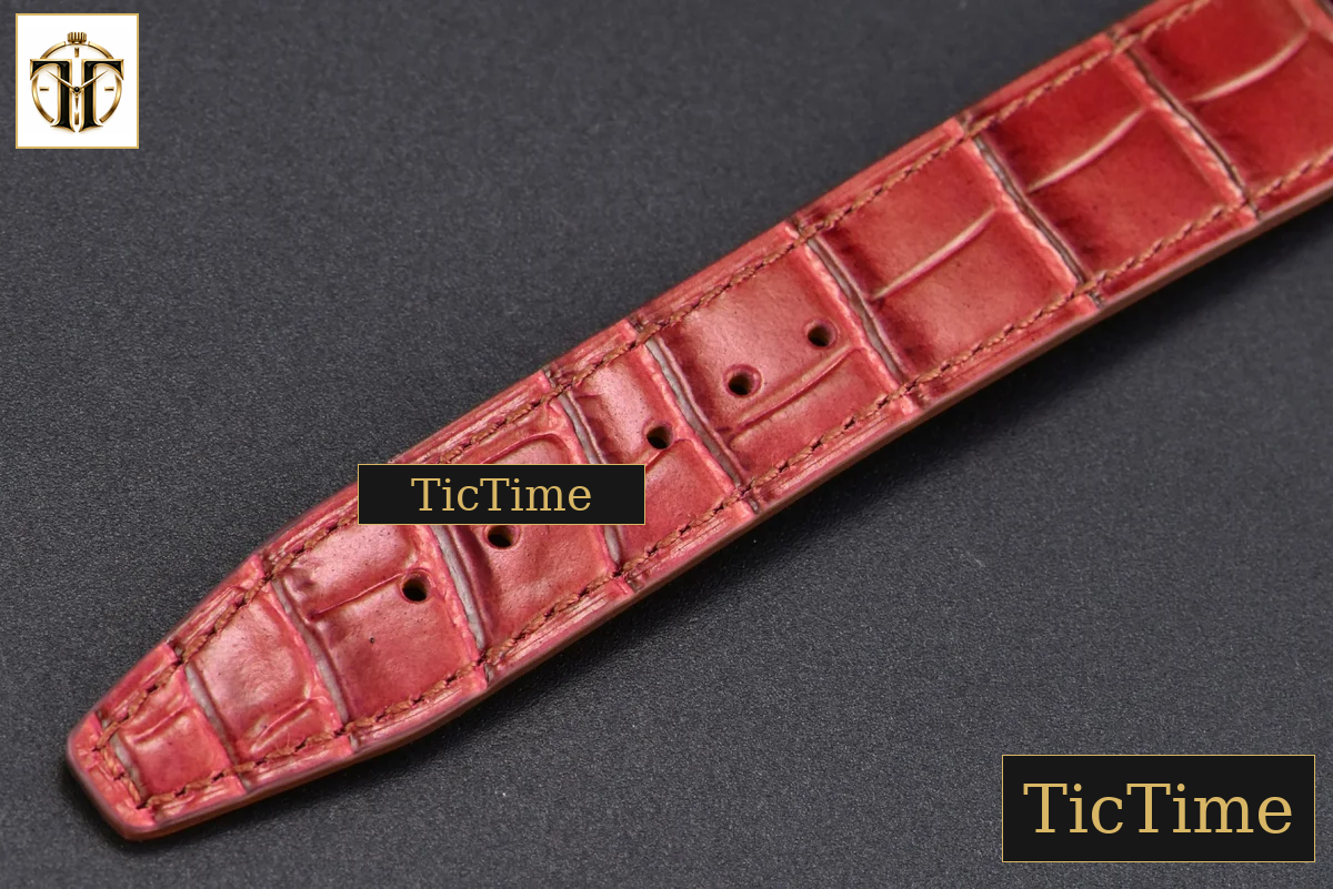 Portofino 37mm V7F Diamond Silver Dial Silver Marker Red Leather Strap A2892 — foto 30