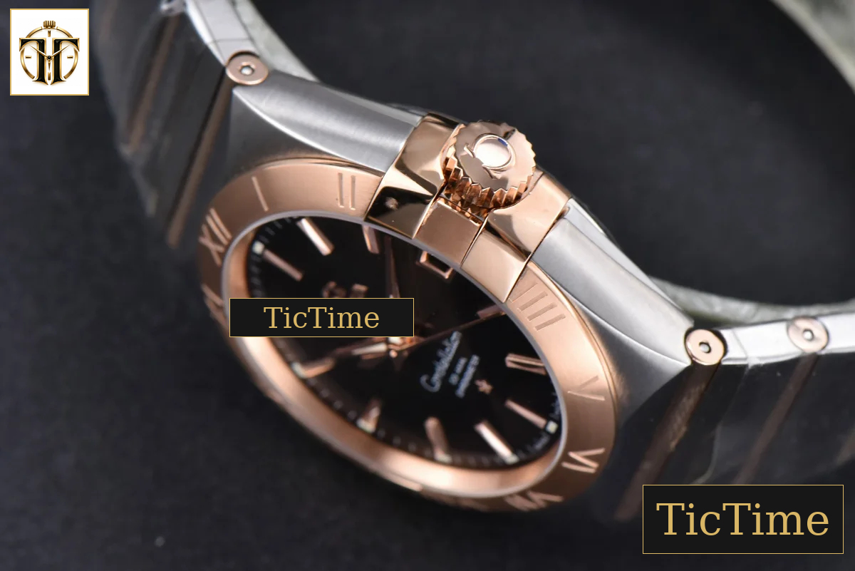 Constellation 38mm VSF SS/RG Brown Dial Stick Markers SS/RG Bracelet A8500 — foto 12