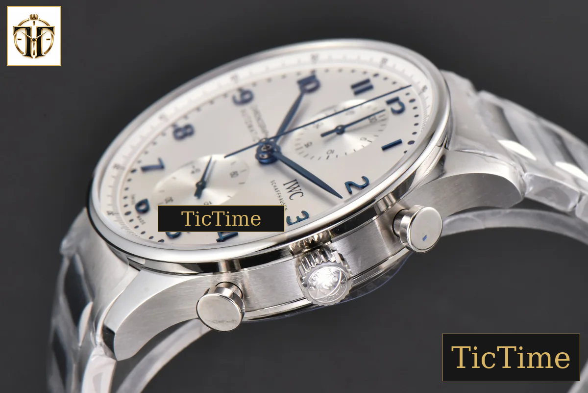 Portuguese Chrono IW3716 41mm RSF White Dial Blue Hand SS Bracelet A7750 — foto 11