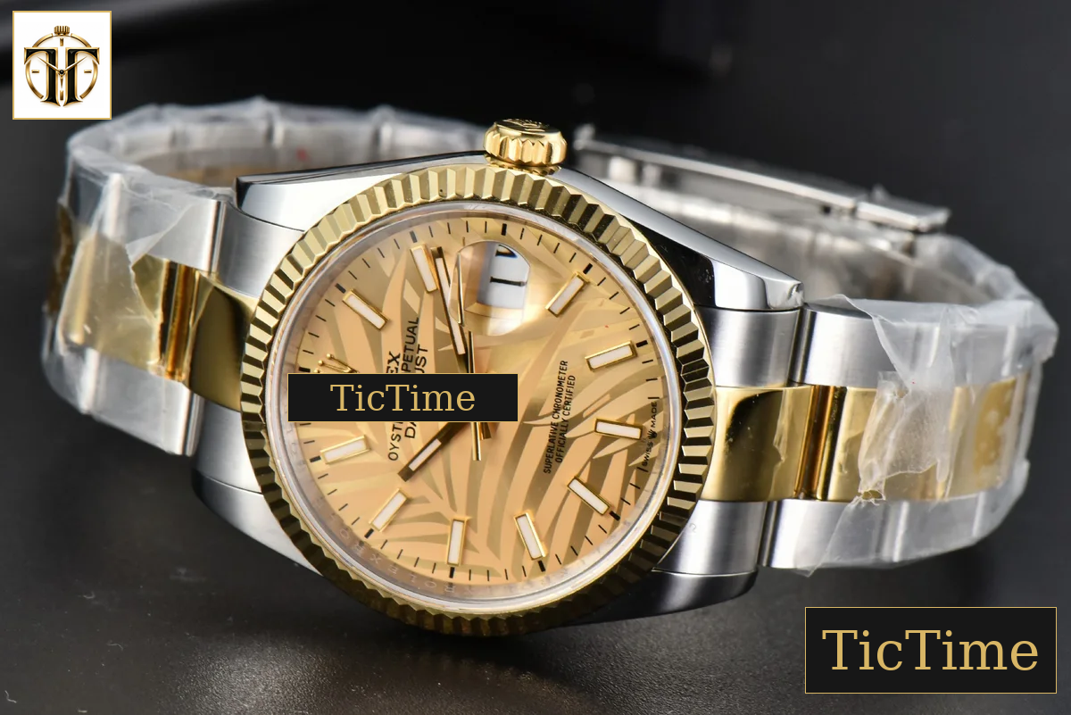DateJust 36mm BPF YG/SS YG Palm Dial Oyster Bracelet A2824 — foto 15