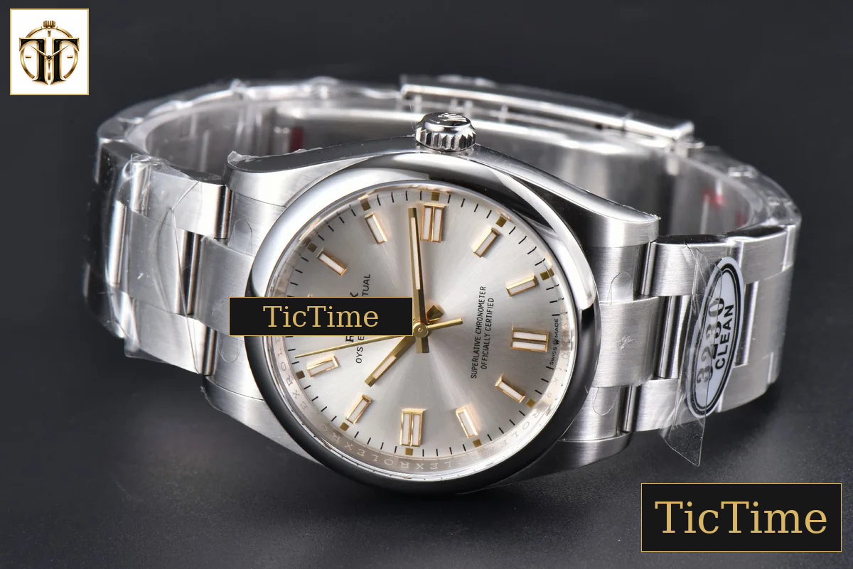 Oyster Perpetual 904L 126000 36mm Clean Factory Silver Dial SS Bracelet VR3230 — foto 14
