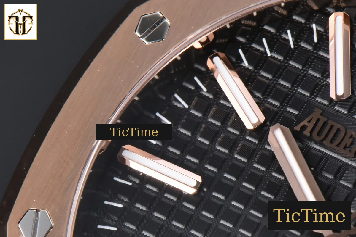 Royal Oak “50th Anniversary” 15510 41mm APSF RG Black Dial RG Bracelet V2 Free Sprung SA4302 — foto 6