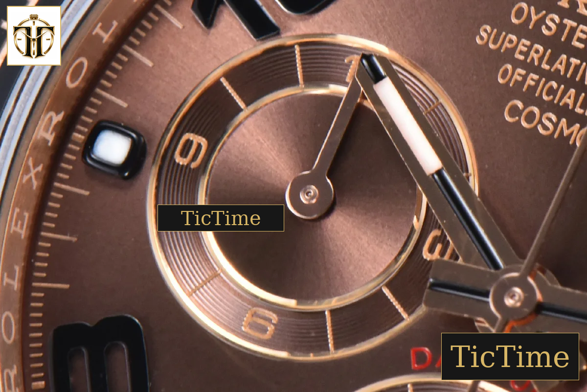 Daytona 116515 40mm Clean Factory RG Ceramic Brown Dial Digital Marker Oysterflex Strap 4130 — foto 7