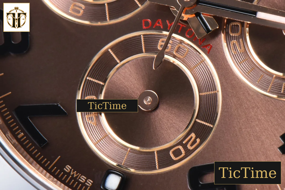 Daytona 116515 40mm Clean Factory RG Ceramic Brown Dial Digital Marker Oysterflex Strap 4130 — foto 9