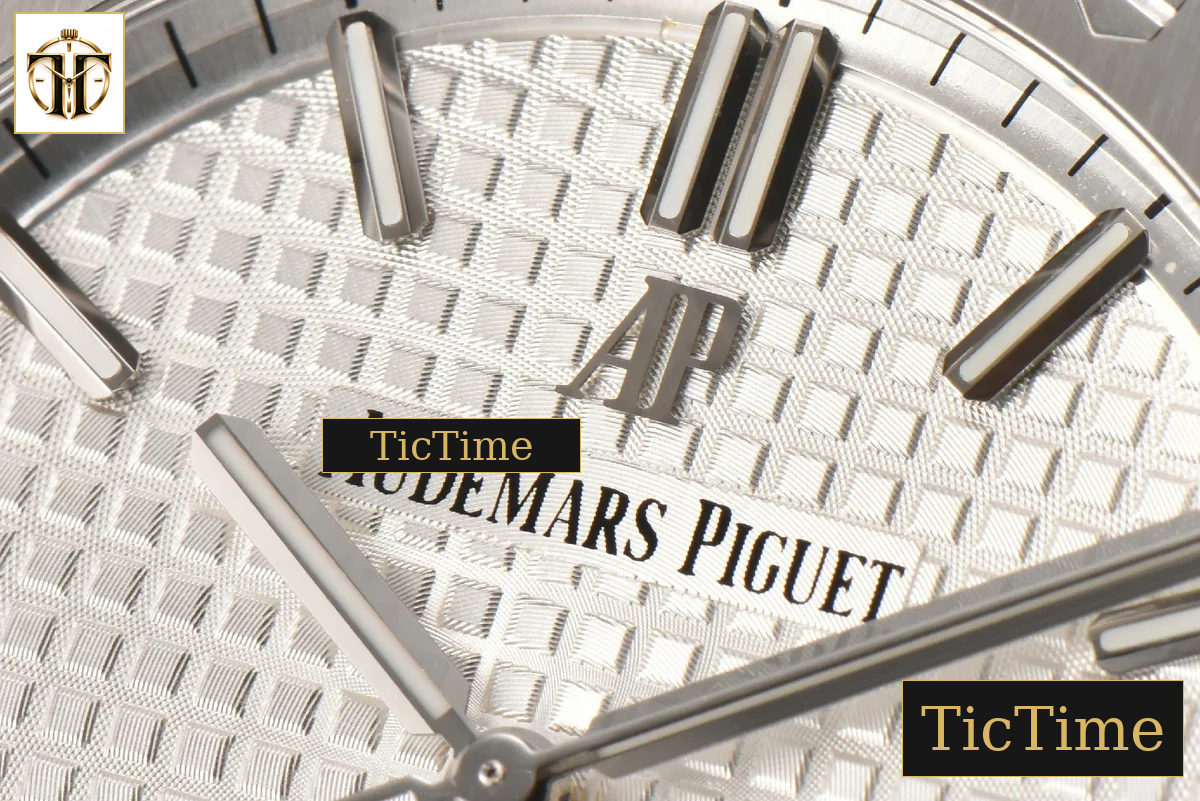 Royal Oak 15500 41mm ZF White Textured Dial SS Bracelet (V2 free sprung ) A4302 — foto 5