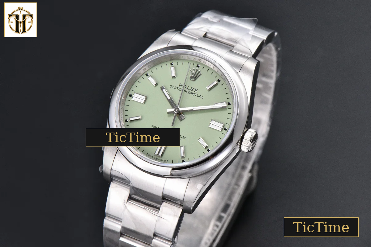 Oyster Perpetual 316L Pistachio 126000 36mm BPF Green Dial SS Bracelet SH3132 — foto 5