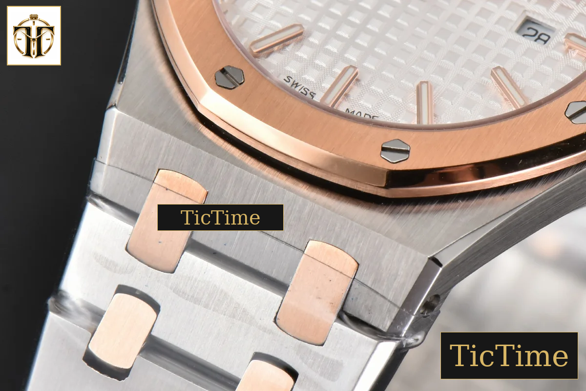 Royal Oak Ladies 33mm 8F RG/SS White Dial RG/SS Bracelet Swiss Quartz — foto 11