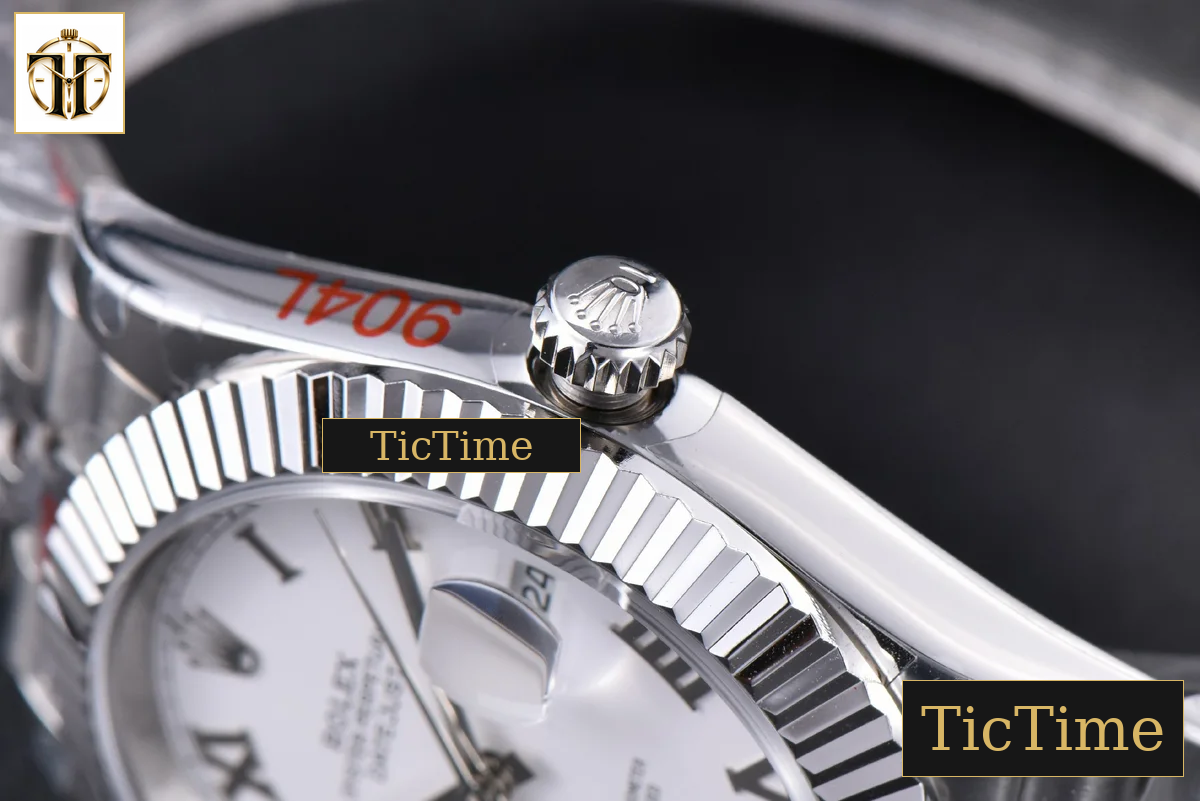 Datejust 41mm GMF SS White Dial Roma Marker Fluted Bezel Jubille Bracelet VR3235 — foto 15