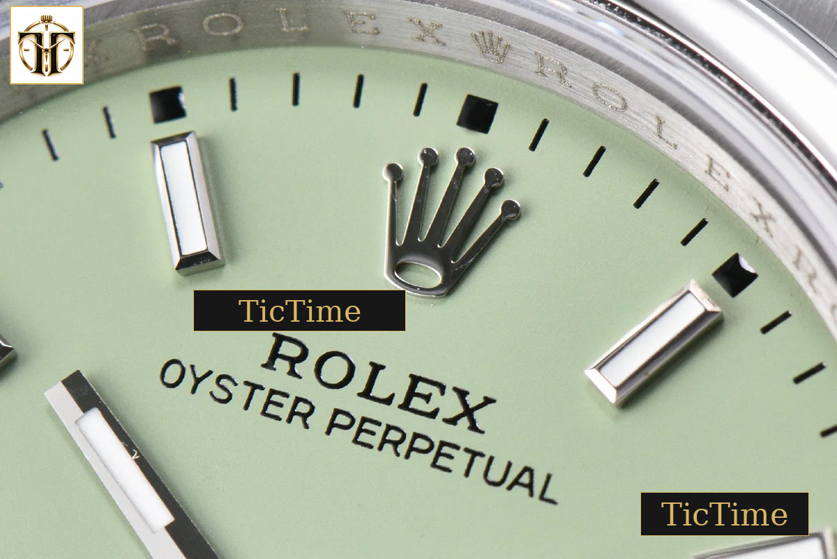 Oyster Perpetual 316L Pistachio 126000 36mm BPF Green Dial SS Bracelet SH3132 — foto 6